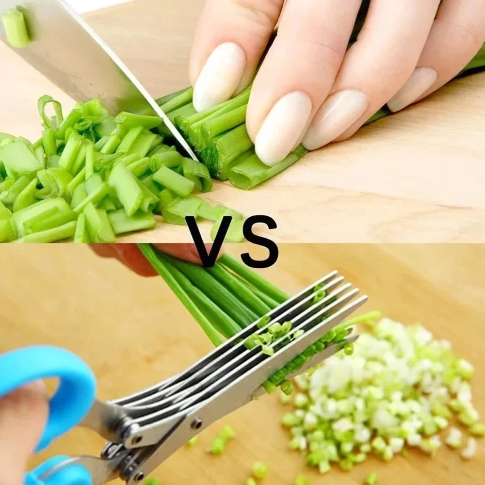 Ciseaux de cuisine multifonctions en Acier Inoxydable a plusieurs découpe 3/5.